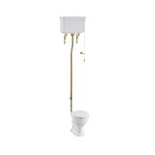 Burlington Guild Rimless High-Level Toilet With Standard WC Pan Traditional image