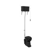 Burlington Jet Black High-Level Toilet With Standard WC Pan image