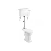 Burlington Regal Medium-Level Toilet With Comfort Height WC Pan Traditional image