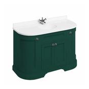 Burlington 1340 Freestanding 4-Door Curved Vanity Unit With Worktop and Basin image