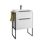 Galsaki 800 Wall Unit, Basin​ &amp;amp; Black Leg Pack