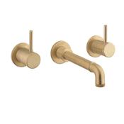 Crosswater MPRO Industrial 3 Hole Wall Mounted Basin Mixer Tap image