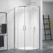 Merlyn 6 Series Sleek Quadrant Double Sliding Shower Door 900mm - Chrome