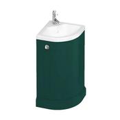 Burlington Edwardian 430mm Freestanding Corner Cloakroom Vanity Unit &amp;amp; Basin image