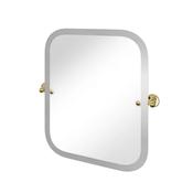 Burlington Rectangular Swivel Mirror with Curved Corners - 590x620mm image