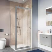 Crosswater Clear 6 Infold Shower Door &amp;amp; Side Panel - Chrome