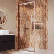 Crosswater Asura Infold Shower Door &amp;amp; Side Panel - Brushed Bronze