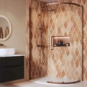 Crosswater Asura Quadrant Shower Door - Brushed Bronze image