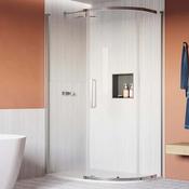 Crosswater Asura Quadrant Shower Door - Polished Stainless Steel image