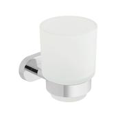 VADO Life Frosted Glass Tumbler &amp;amp; Holder
