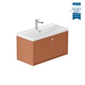 Safari Fluted Wall Hung Unit And Basin image