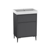 Arlington Freestanding Vanity Unit And Basin with Chrome Leg Set