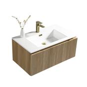 Flauto 800mm Fluted Wall Hung Vanity &amp;amp; Matt Basin image
