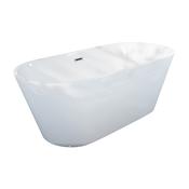 Paris Acrylic Double Ended Freestanding Bath with Stainless Steel Frame - 1700x750x580mm image