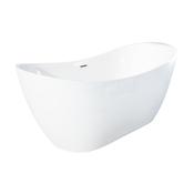 Vienna Acrylic Double Ended Raised Freestanding Bath with Stainless Steel Frame – 1700x800x700mm image