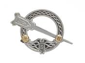 Tara Brooch Irish Gold Boss Small
