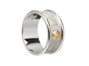 Celtic Shield Band Gold Boss &amp; Heavy Silver Rims