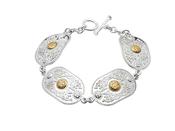 Arda Bracelet (30mm Irish Gold Bosses) image