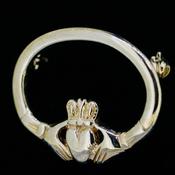 Silver Claddagh Broach image