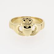 9ct Yellow Gold 100 Year Claddagh Ring image