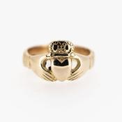 18ct Rose 100 Year Claddagh Ring
