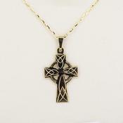 9ct Gold Celtic Cross Necklace image
