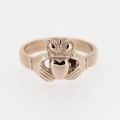 Ladies 9ct Rose Gold Claddagh Ring image