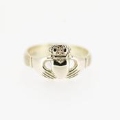 9ct White Gold 100 Year Claddagh Ring image