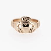 14CT ROSE 100 YEAR CLADDAGH RING image
