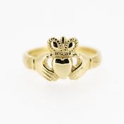 Ladies 18ct Yellow Gold Claddagh Ring image