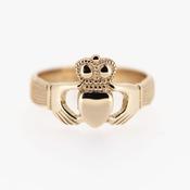 GENTS 18CT ROSE GOLD CLADDAGH RING image