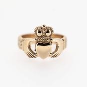 GENTS 14CT ROSE GOLD CLADDAGH RING