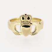 GENTS 9CT YELLOW GOLD CLADDAGH RING
