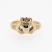 Ladies 18ct Rose Gold Claddagh Ring