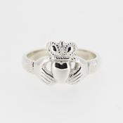 Ladies Silver Claddagh Ring