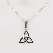 Silver Trinity Necklace image