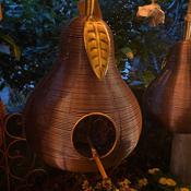 Copper Pear Birdhouse/Feeder image