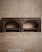 Antique Carved Double Arch Console (W186cm × D45cm × H94cm)