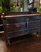 Vintage Teak 3-Drawer Jeweller's Chest (W75cm × D48cm × H52cm)