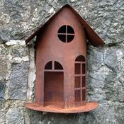 Rustic Metal Wall Birdhouse Large