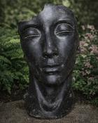 Garden Statue Face - Black image