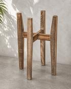 Mica Plant Stand Wood (33 x 33 x 48 cm)