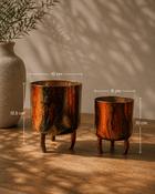 Vintage Metal Pot Dobra Flame (10 x 10 x 12.5 cm) image