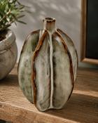 Ceramic Pod Vase Gray-Brown (D 9.5 x H 13 cm)