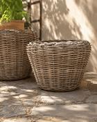 Rattan Dry Pot Planter Large (D 67/51 x H 51 cm) image