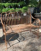ArtFerro Bench Rusty Metal (L 117 x W 50.2 x H 108.6 cm) image
