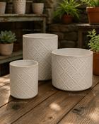 Ceramic Pot Amira - White (D10cm × H10.5cm) image