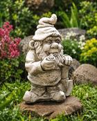 Smoking Gnome (H 42 cm)