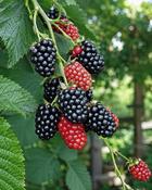 Rubus Fruticosus Black Satin Thornless Blackberry (25-30 cm) image