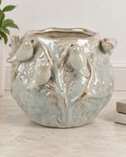 Planter Green Terracotta (22 x 21 x 17 cm) image